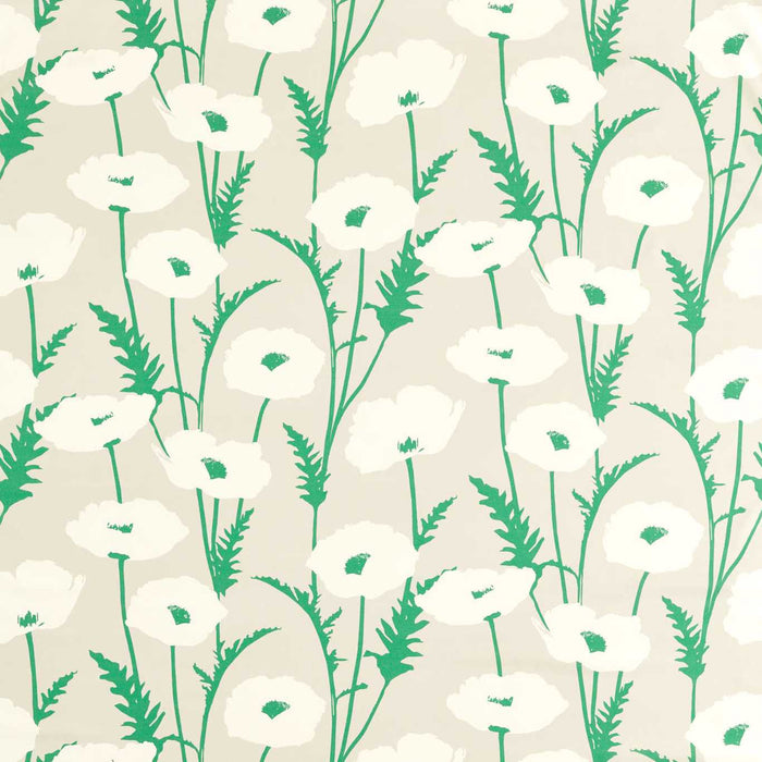 Scion Poppy Pop Parchment/Gecko 121042 Fabric NART121042