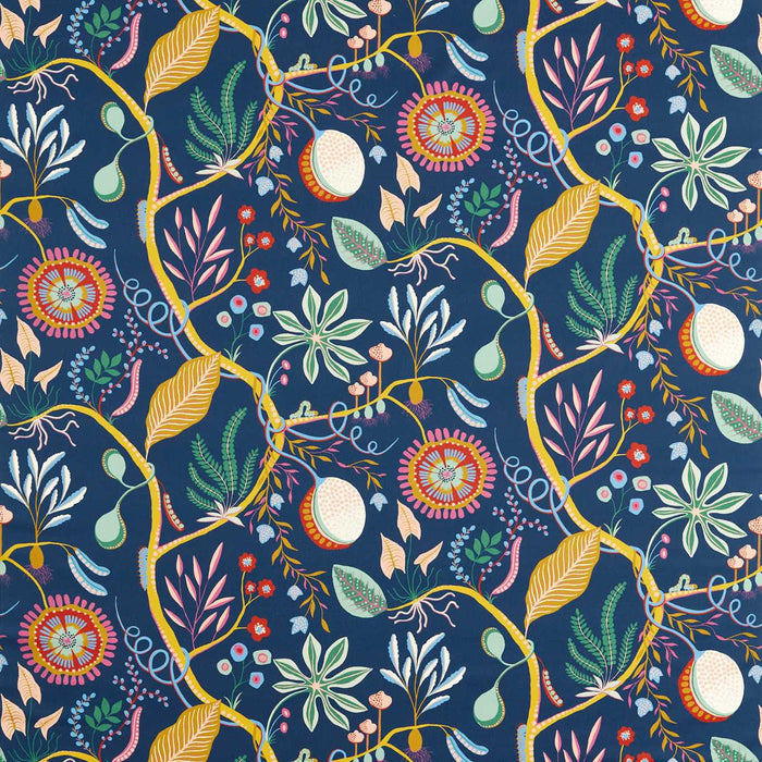 Scion Jackfruit and the Beanstalk Midnight 121044 Fabric NART121044