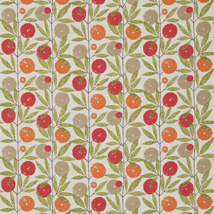 Scion Blomma Tangerine/Chilli/Citrus 120358 Fabric NFIK120358