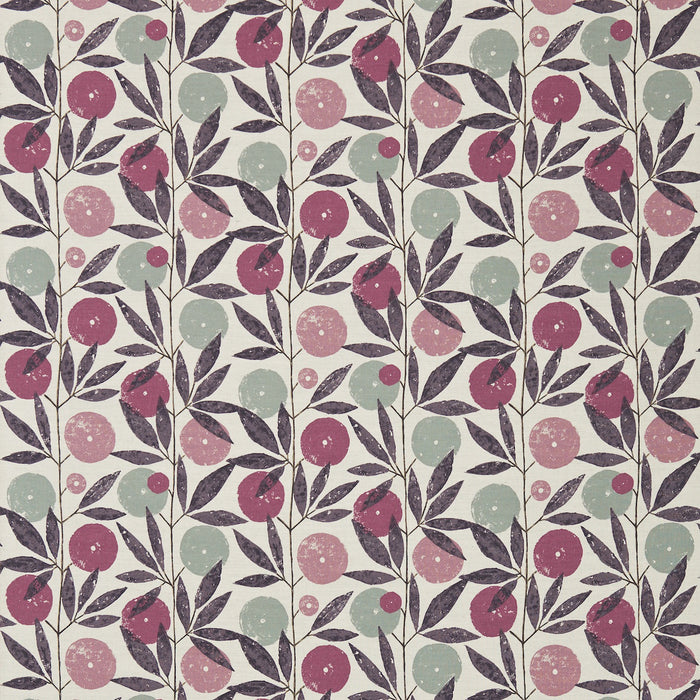 Scion Blomma Heather/Damson/Stone 120360 Fabric NFIK120360