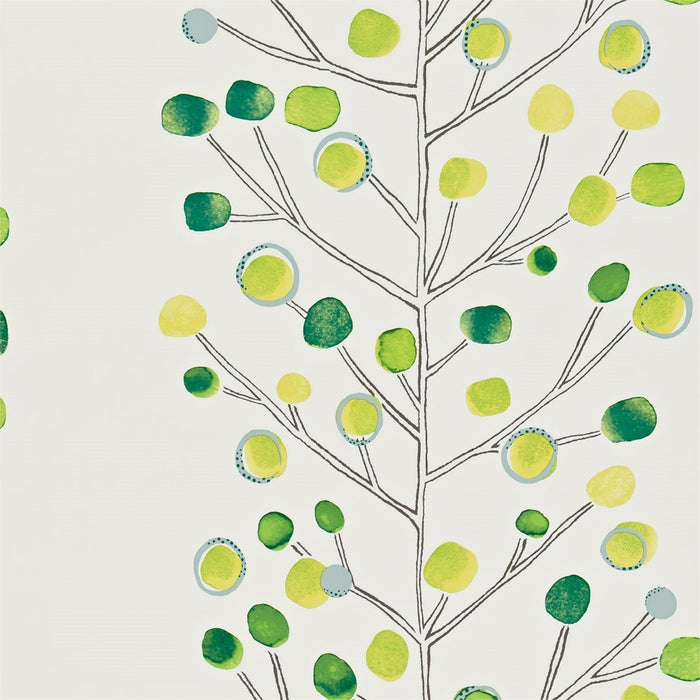 Scion Berry Tree Emerald/Lime/Chalk 110206 Wallpaper NMEL110206