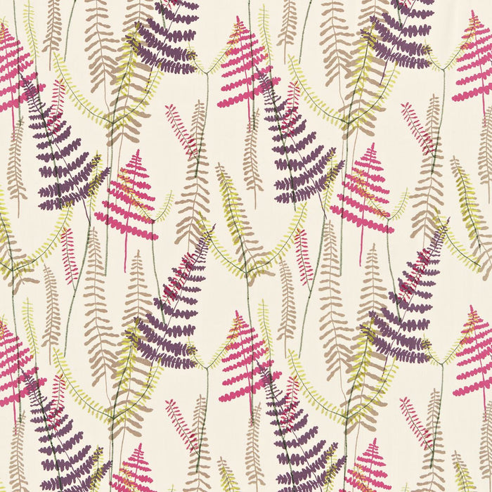 Scion Athyrium Plum/Fushcia/Lime 130355 Fabric NMEL130355