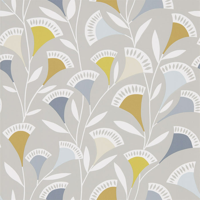 Scion Noukku Dandelion/Butterscoth/Charcoal 111549 Wallpaper NNOU111549