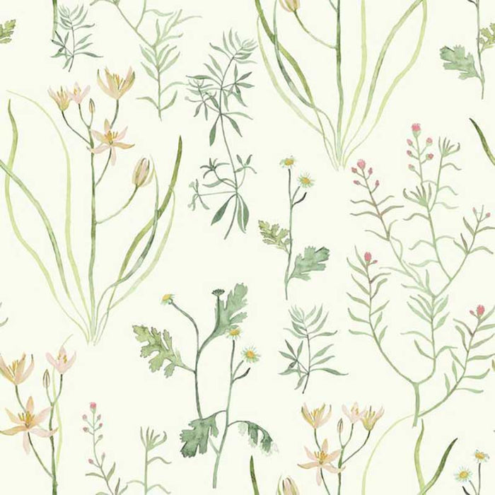 York Alpine Botanical White/Off Whites Wallpaper NR1565