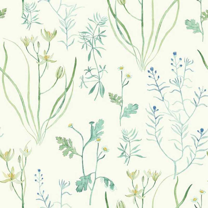 York Alpine Botanical White/Off Whites Wallpaper NR1566