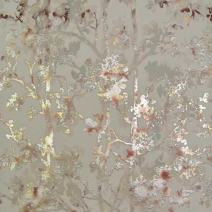 York Shimmering Foliage Khaki/Multi Wallpaper NW3584