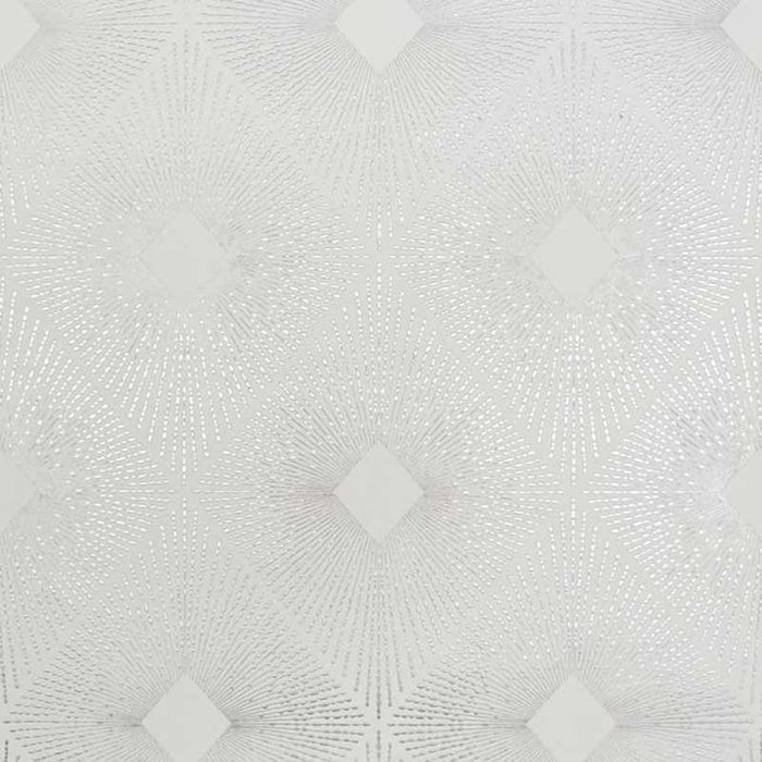 York Harlowe White/Silver Wallpaper NW3591