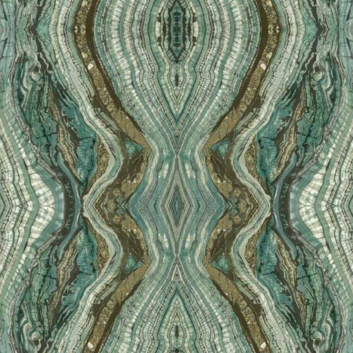 York Kaleidoscope Teal Wallpaper OG0559