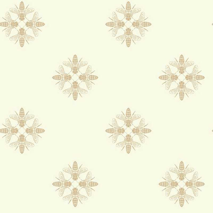 York Honey Bee Gold/Cream Wallpaper ON1641