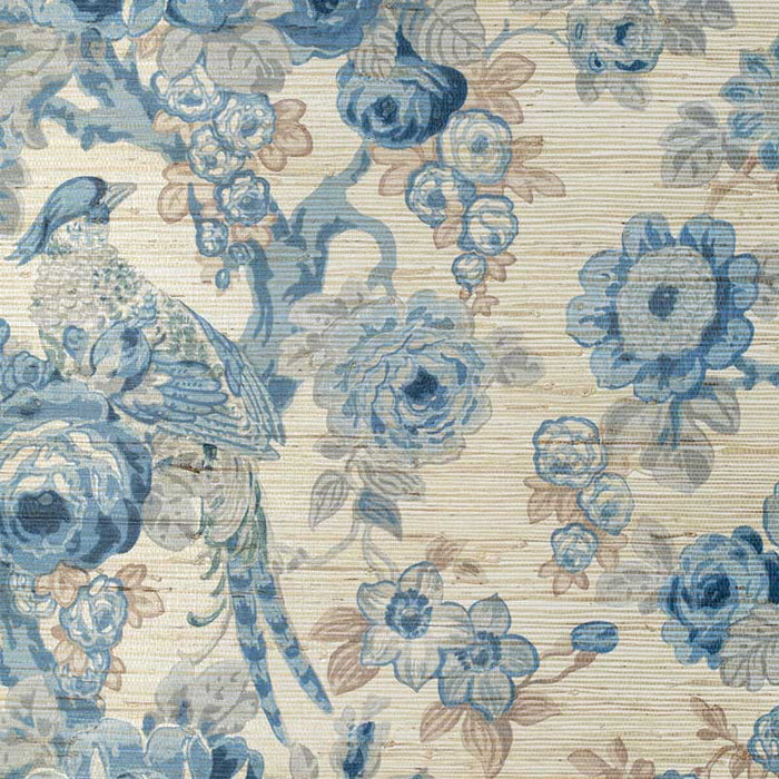 Lee Jofa Avondale Paper Blue/Slate Wallpaper P2020100.515.0