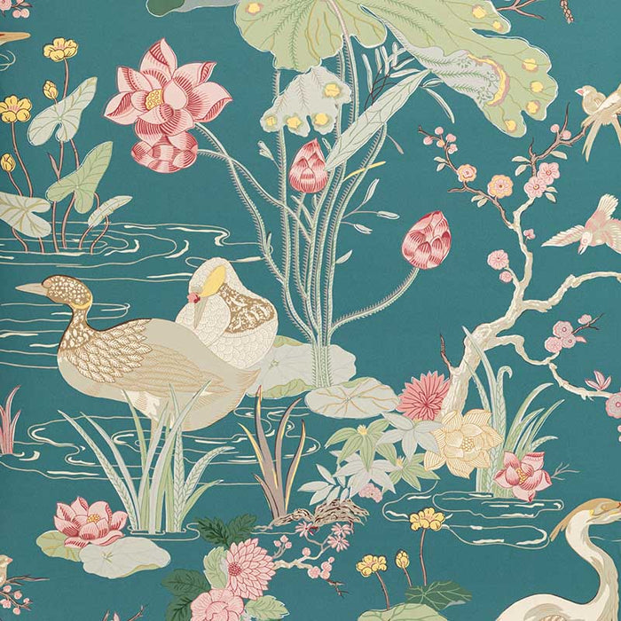 Lee Jofa Luzon Paper Lagoon Wallpaper P2020105.357.0