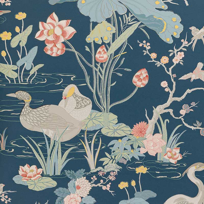 Lee Jofa Luzon Paper Sapphire Wallpaper P2020105.507.0