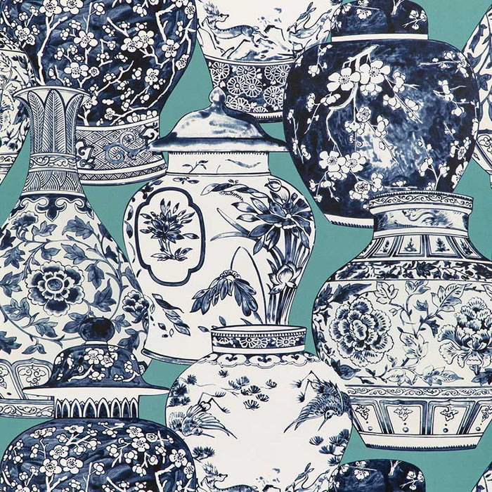 Lee Jofa Pandan Paper Aqua/Blue Wallpaper P2020108.1350.0