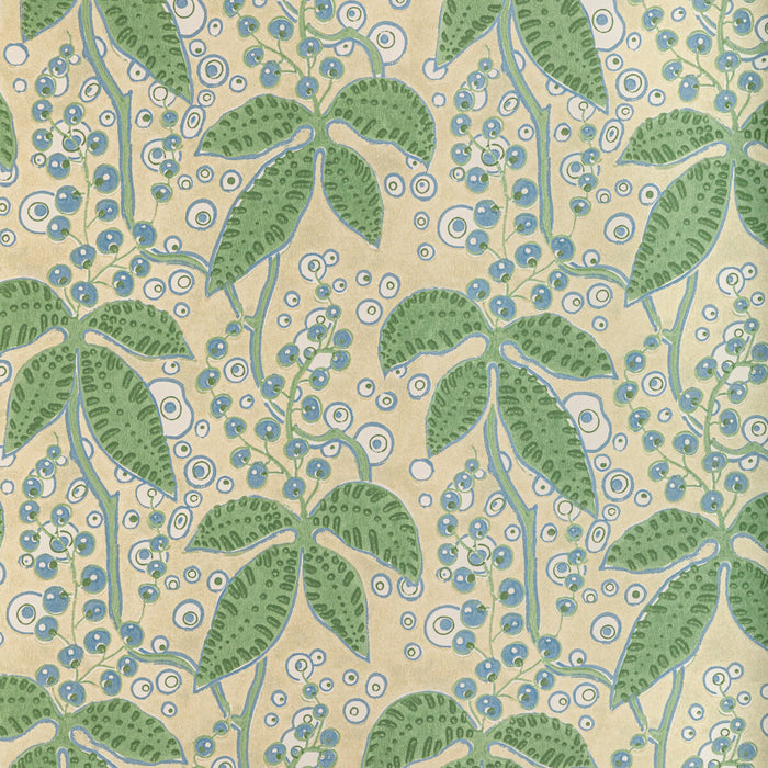 Lee Jofa Putnam Paper Leaf/Blue Wallpaper P2022105.315.0