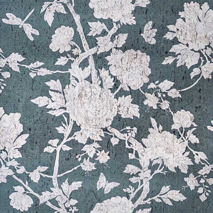 Brunschwig & Fils Les Pivoines Teal Wallpaper P8020109.35.0