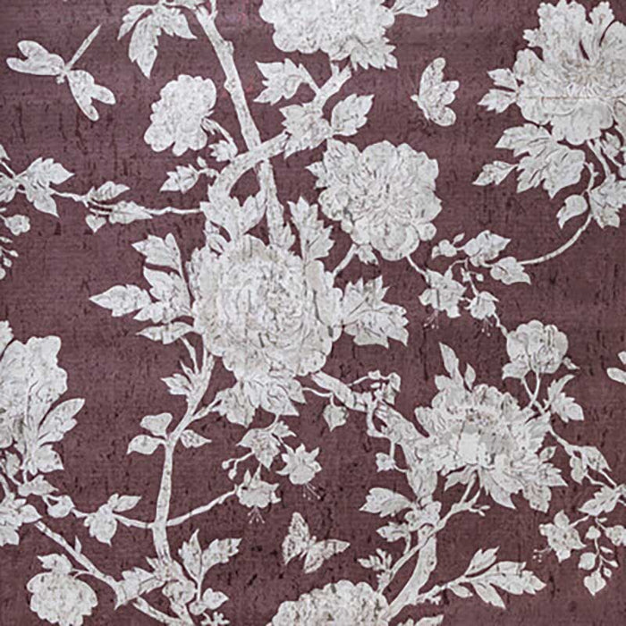 Brunschwig & Fils Les Pivoines Wine Wallpaper P8020109.909.0