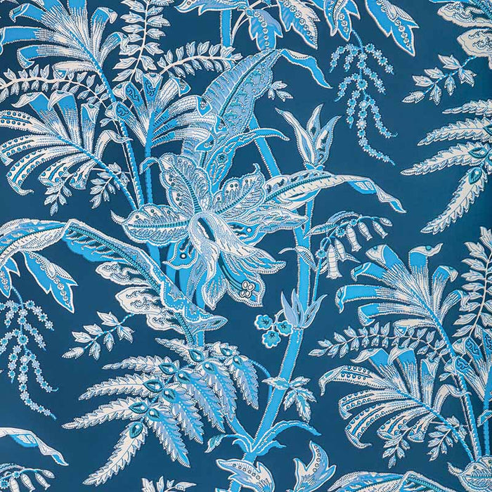 Brunschwig & Fils Seychelles Navy Wallpaper P8022104.550.0