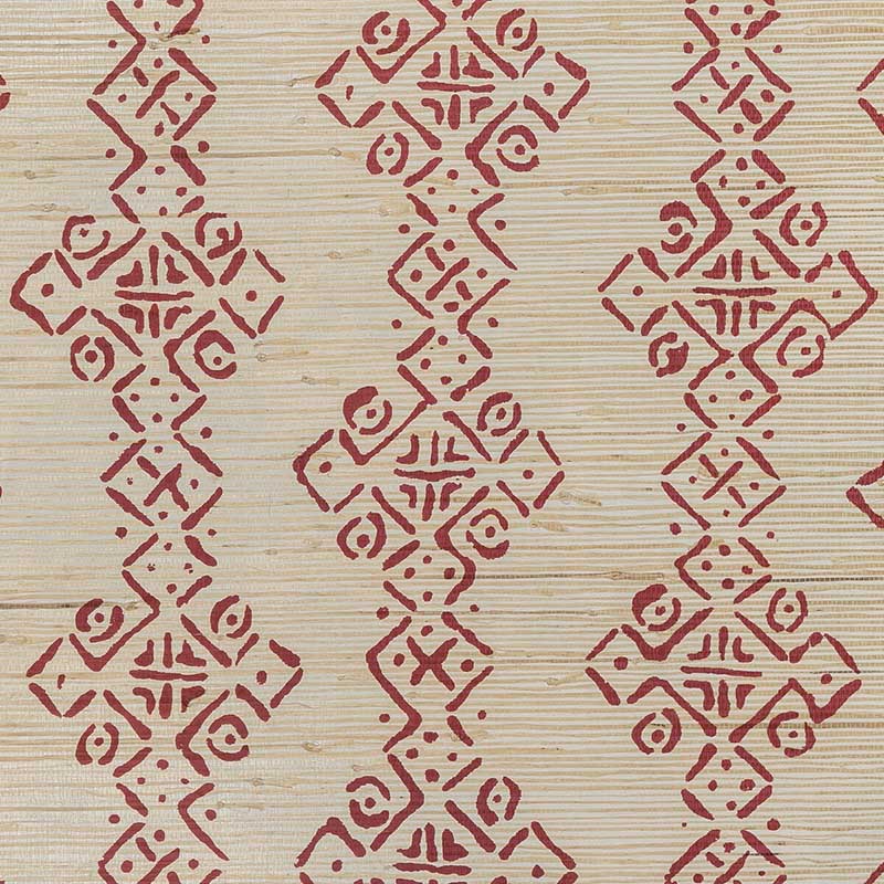 Lee Jofa Mali Grasscloth Ruby Wallpaper PBFC-3529.717.0