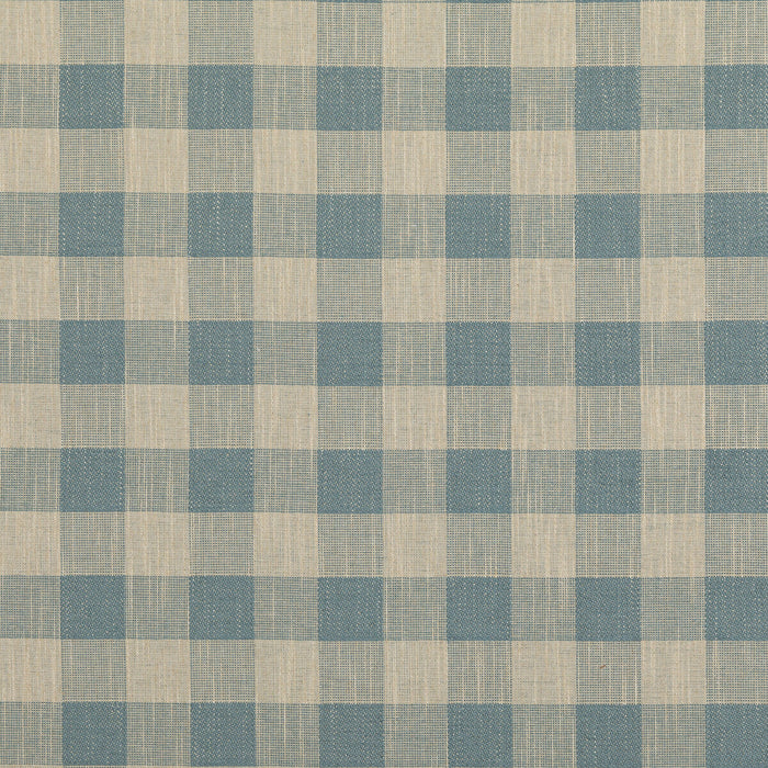 Baker Lifestyle Block Check Soft Blue Fabric PF50490.605.0