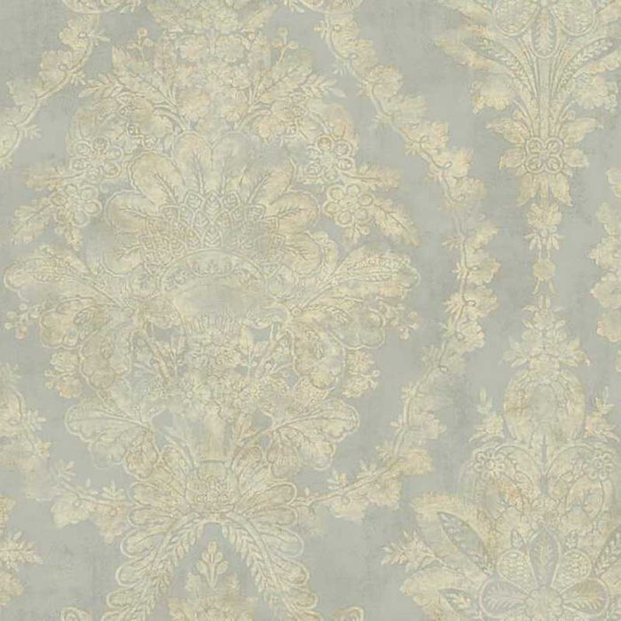 York Charleston Damask Silver Wallpaper PM9309