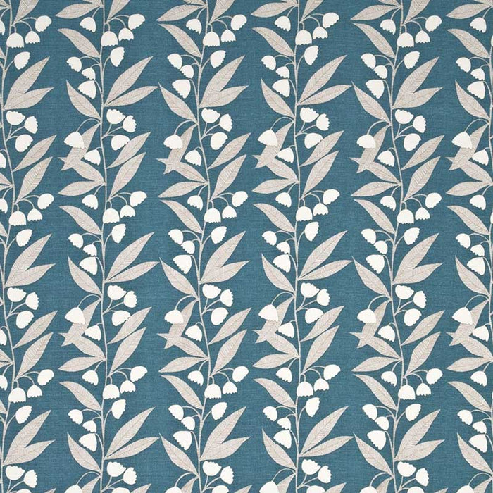 Baker Lifestyle Bell Flower Teal Fabric PP50361.3.0