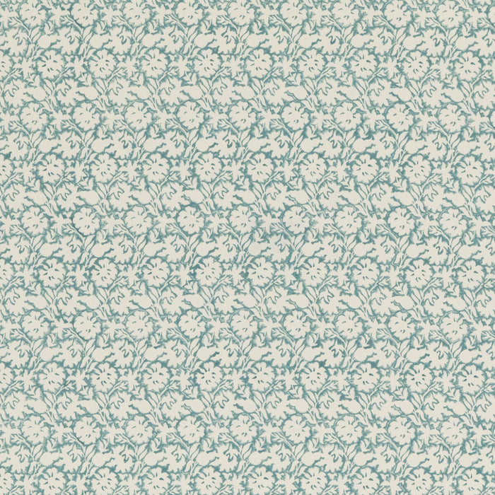 Baker Lifestyle Flower Press Aqua Fabric PP50480.3.0