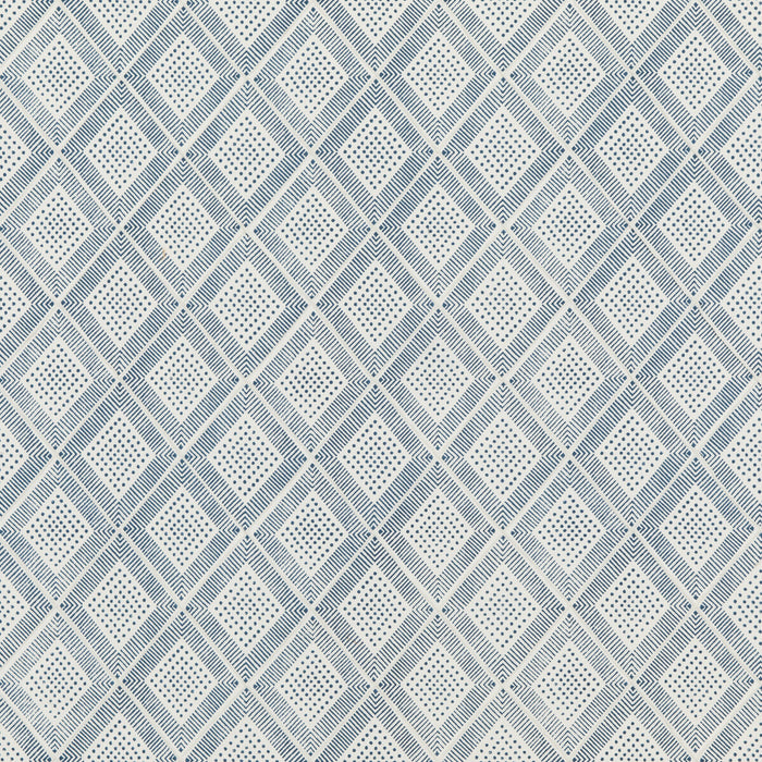 Baker Lifestyle Block Trellis Indigo Fabric PP50484.1.0