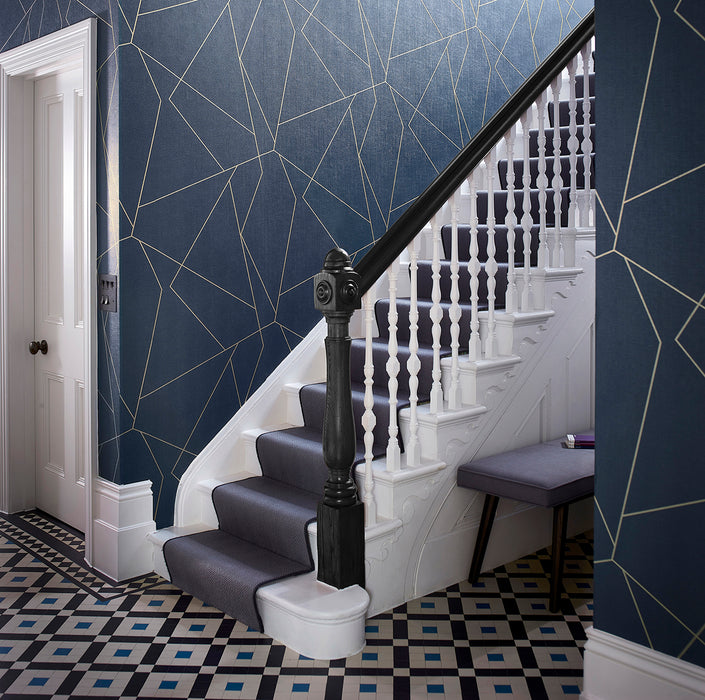 Harlequin Parapet Indigo 112078 Wallpaper HTWW112078