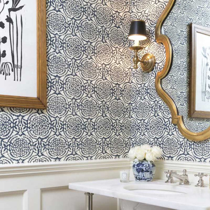 Galbraith & Paul Pomegranate Indigo Wallpaper