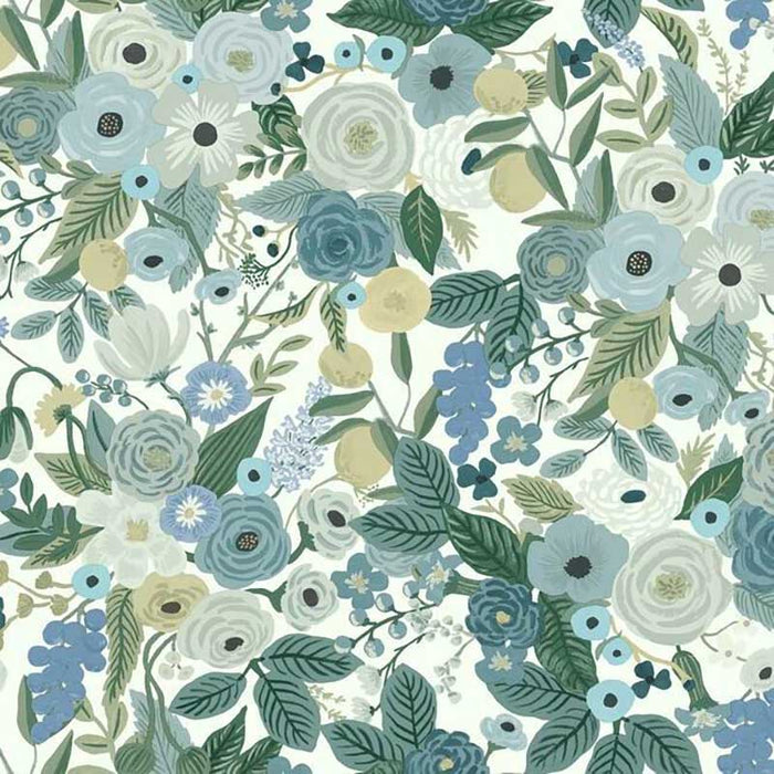 Rifle Paper Co Garden Party Blues Wallpaper RI5120