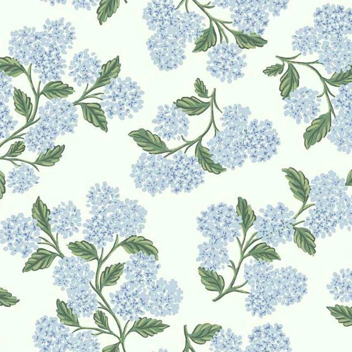 Rifle Paper Co Hydrangea Blue/White Wallpaper RI5143