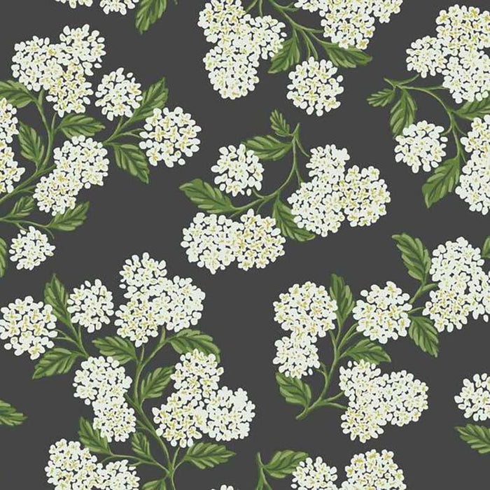 Rifle Paper Co Hydrangea Black/White Wallpaper RI5146