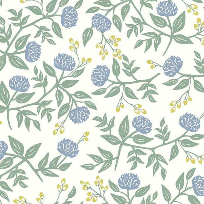 Rifle Paper Co Peonies Periwinkle/Sage Wallpaper RI5148