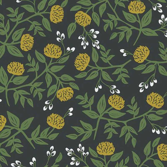 Rifle Paper Co Peonies Black/Gold Wallpaper RI5151