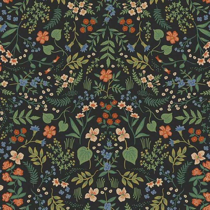 Rifle Paper Co Wildwood Black Wallpaper RI5158