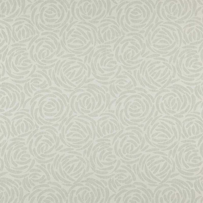 Maxwell Rosettes Silvermist Fabric RN8320