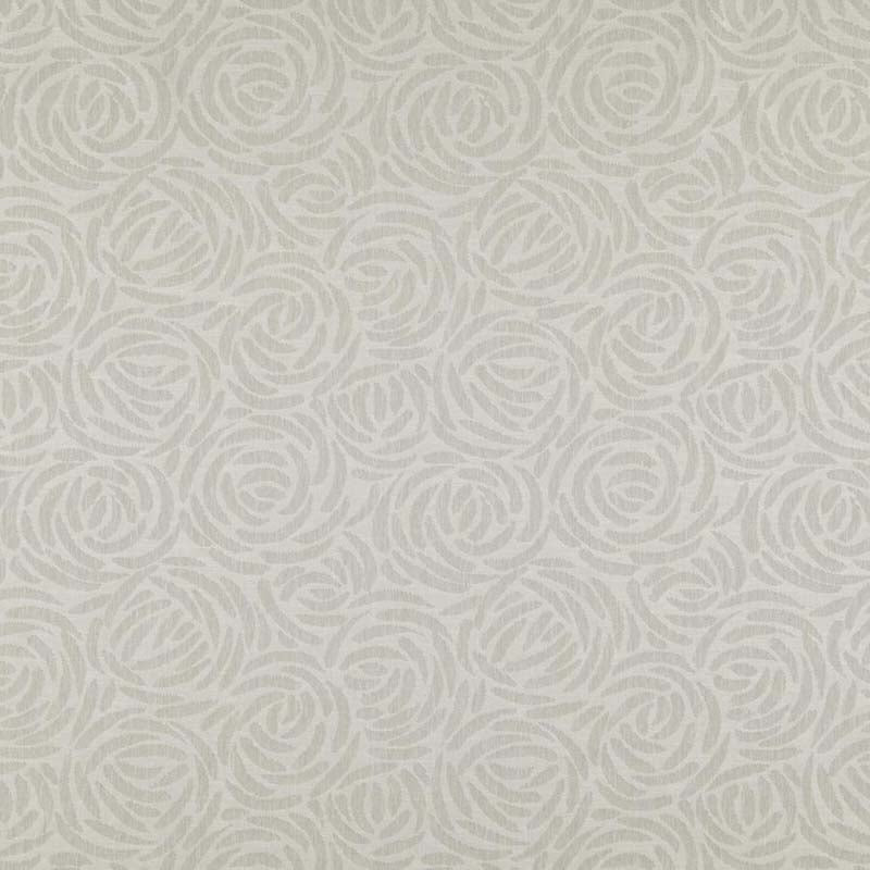 Maxwell Rosettes Limestone Fabric RN8511