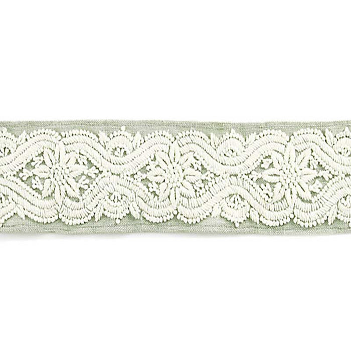 Scalamandre Linnea Embroidered Tape Willow Trim SC 0002T3298