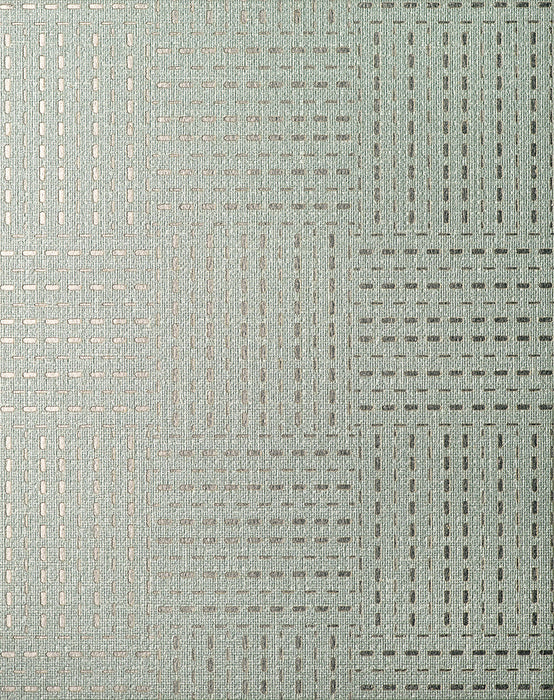 Scalamandre Checkmate Wallcovering Silver Seafoam Wallpaper SC 0005WP88529