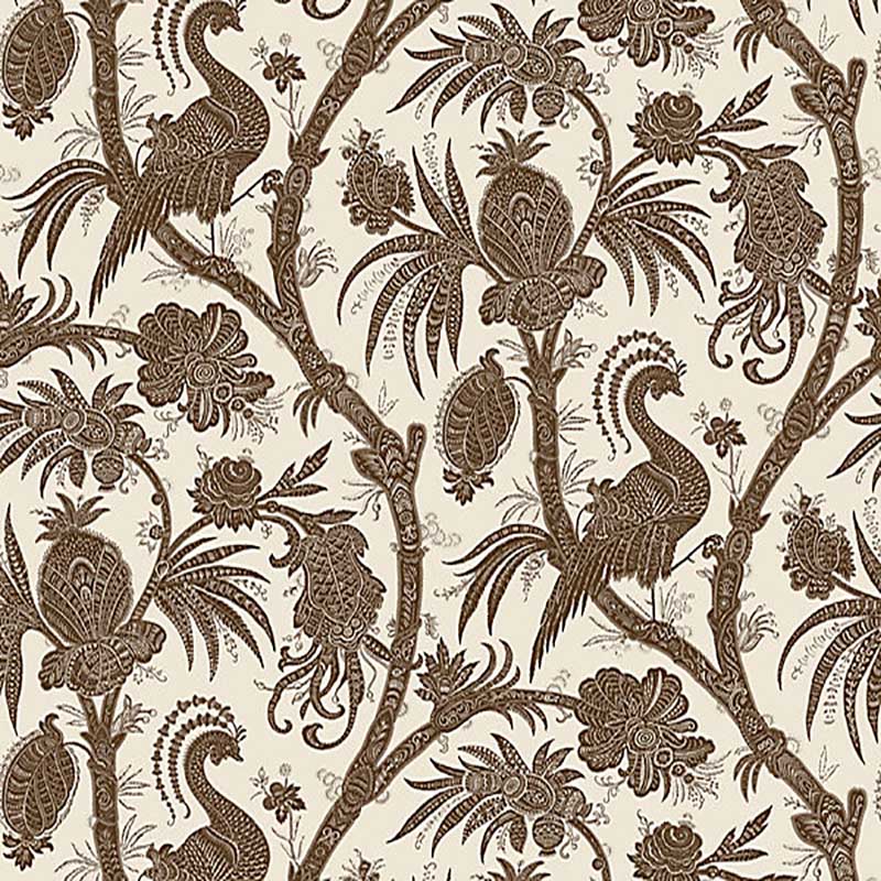 Scalamandre Balinese Peacock - Removable Java Wallpaper SC 0007WP88355PS