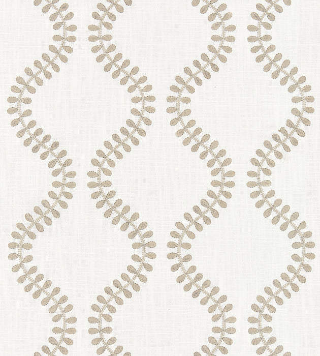 Scalamandre Foglia Embroidery French Grey Fabric SC 000327127