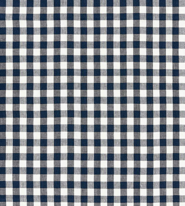 Scalamandre Swedish Linen Check Indigo Fabric SC 000527166