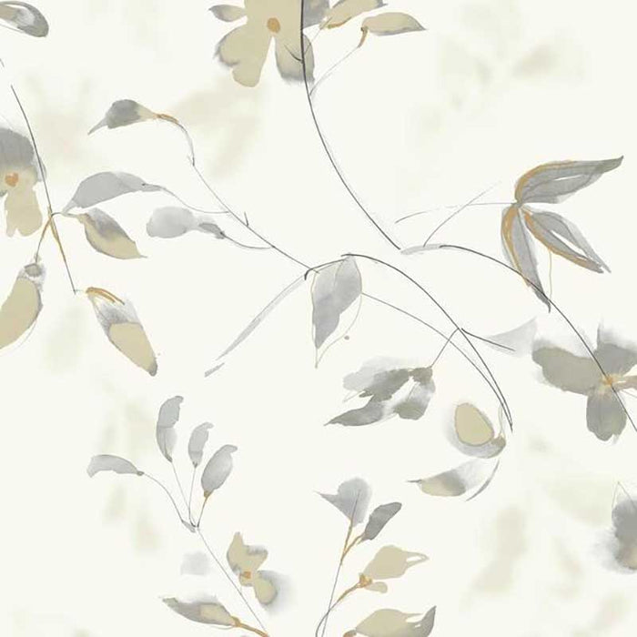 York Linden Flower Tan Wallpaper SO2444