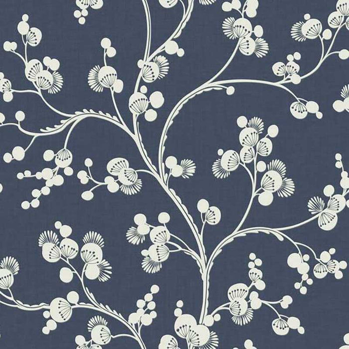 York Dahlia Trail Navy Wallpaper SS2505