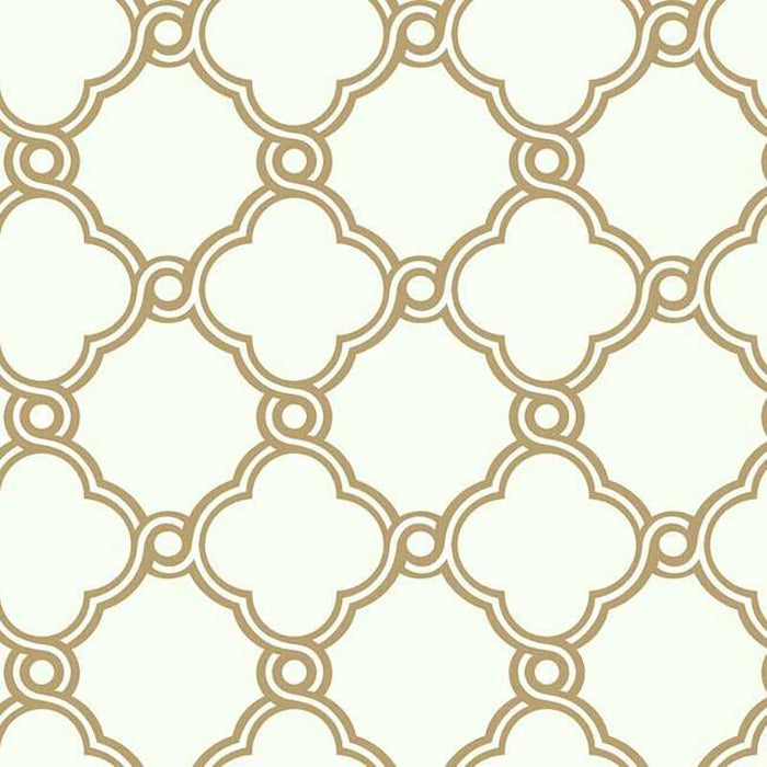 York Open Trellis Metallic Gold Wallpaper SS2510