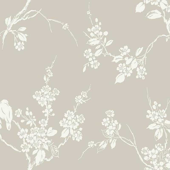 York Imperial Blossoms Branch Taupe Wallpaper SS2591