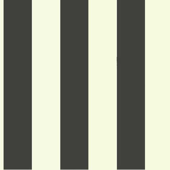 York 3" Stripe Black/White Wallpaper ST5691