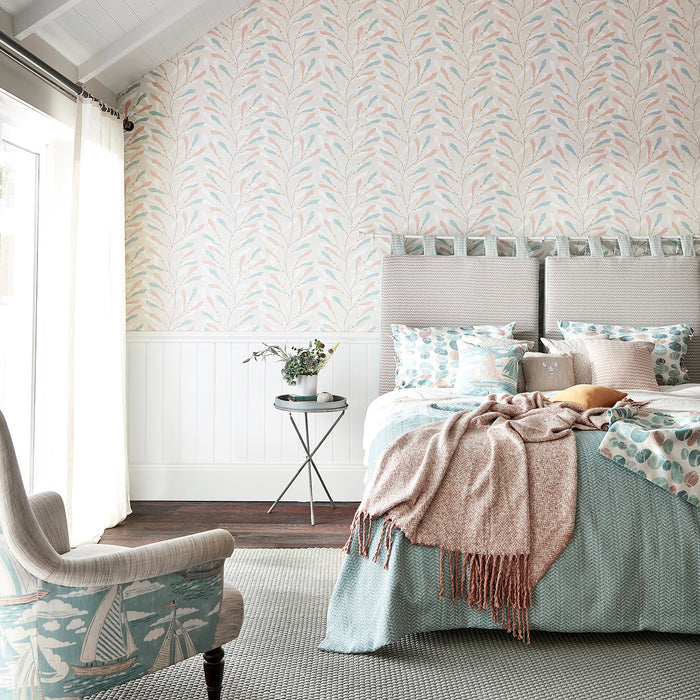 Sanderson Sea Kelp Aqua/Lichen 216566 Wallpaper DCOA216566