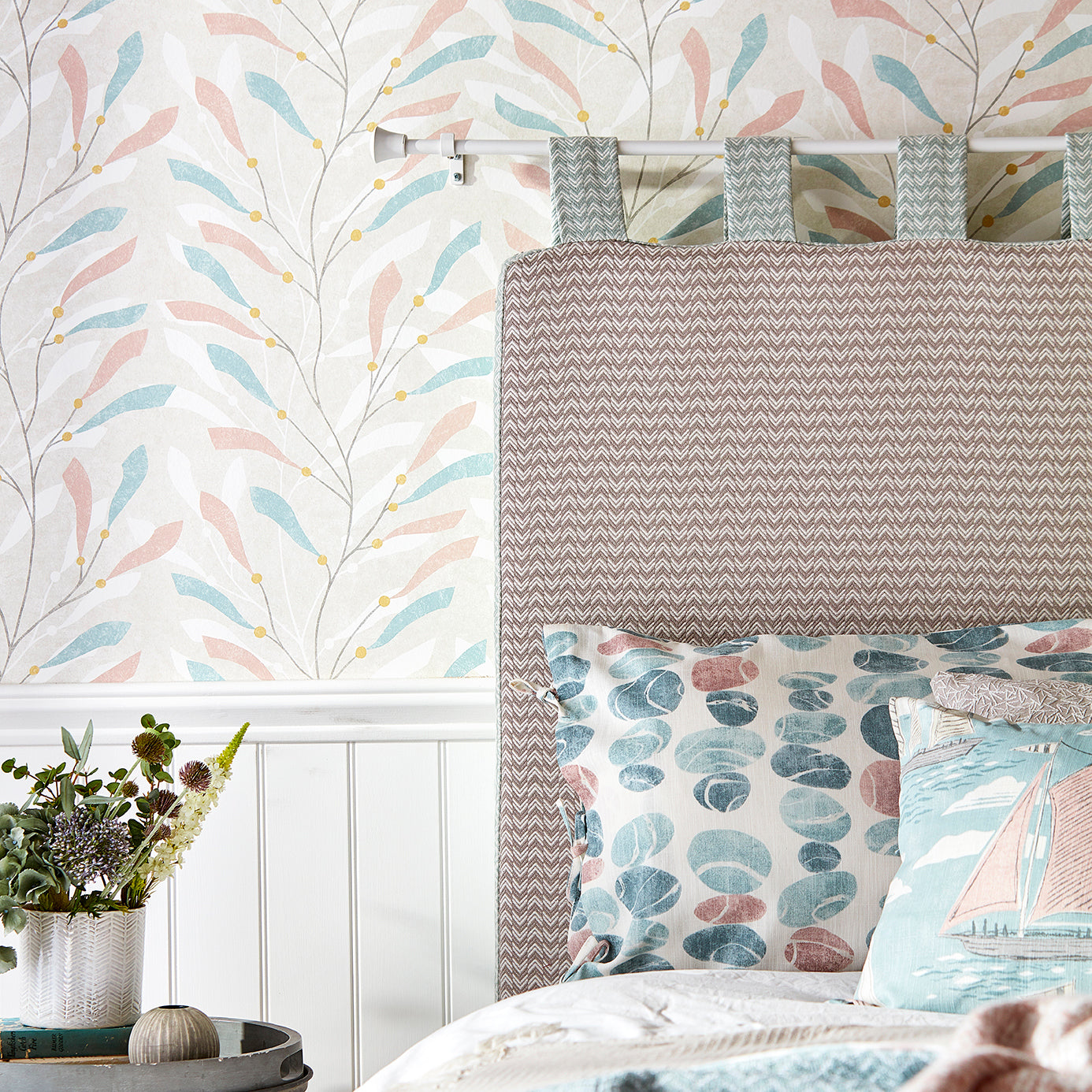 Sanderson Sea Kelp Aqua/Lichen 216566 Wallpaper DCOA216566