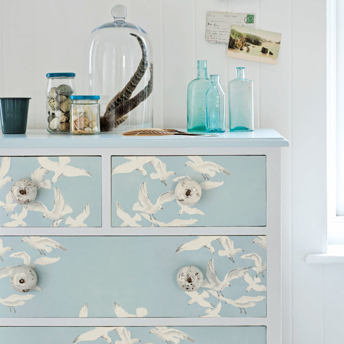 Sanderson Seagulls Blue 214585 Wallpaper DVIN214585